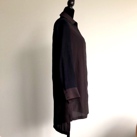 BCBGeneration 2 tone high/low dress/shirt Size XXS - Picture 2 of 6